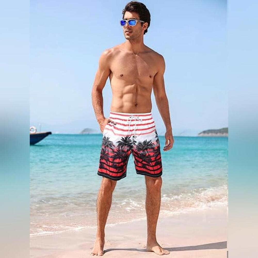 NWOT APTRO Quick Dry 9" Trunks Swimwear Beach Swimsuit, 2XL